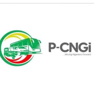 Officials and mechanics inspect a Compressed Natural Gas (CNG) vehicle at a conversion centre in Lagos during a government sensitisation workshop.