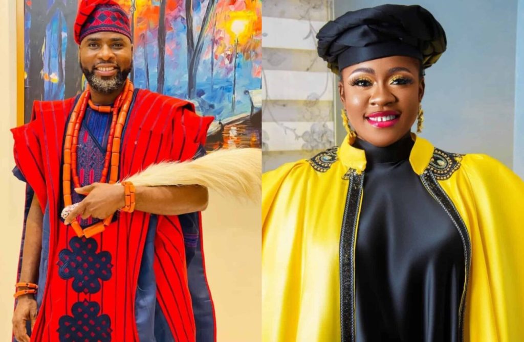 Ibrahim Chatta reunites with former wife, Olayinka Solomon Ibrahim Chatta and estranged wife, Olayinka Solomon