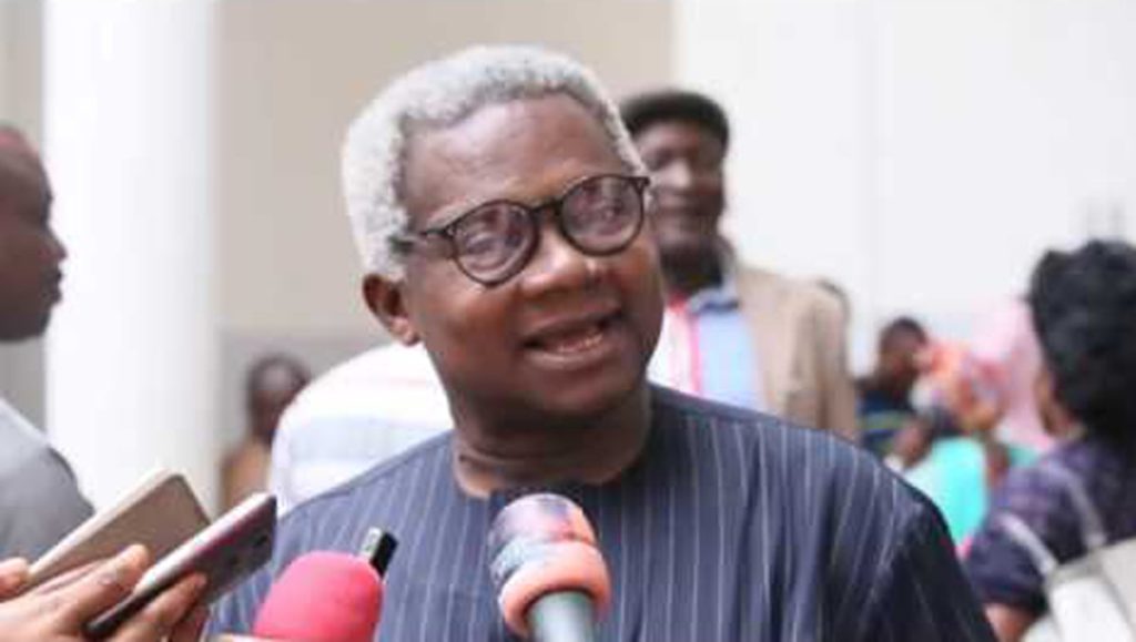 Osita Okechukwu, APC founding member, addressing the media on political developments and 2027 elections in Abuja.