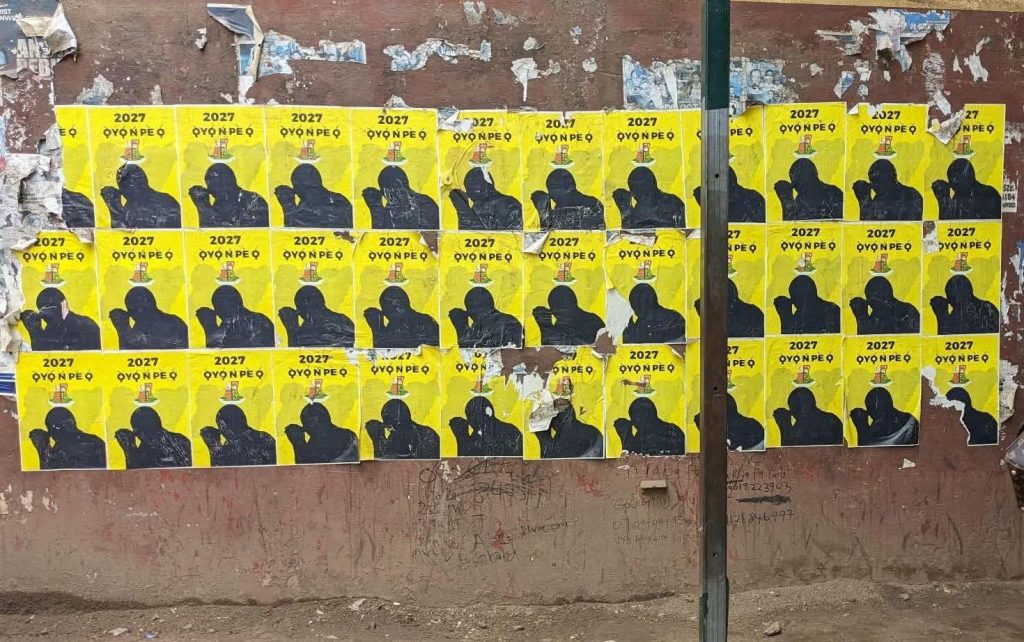 2027: Posters of broadcaster Hamzat Oriyomi flood Ibadan Ibadan