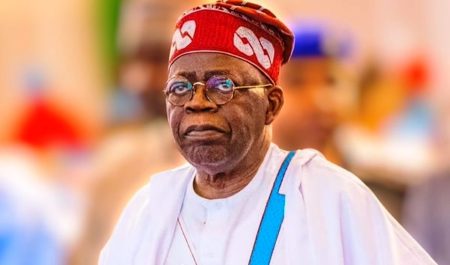 Ex-Lawmaker Bagos urges INEC to sanction Tinubu over early 2027 campaign billboards Hamza Madagali, PDP Organising Secretary in Adamawa, addressing journalists at the party secretariat in Yola.