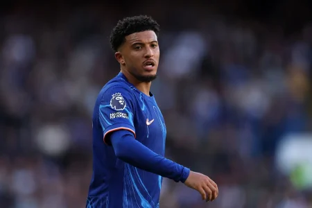 Sancho open to Napoli move, but no club agreement yet Manchester United winger Jadon Sancho during a match, as reports emerge of his interest in joining Napoli amid uncertain future at Old Trafford.