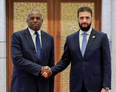 UK restores diplomatic ties with Syria after 14 years UK Foreign Secretary David Lammy and Syrian newly-installed President Ahmed al-Sharaa