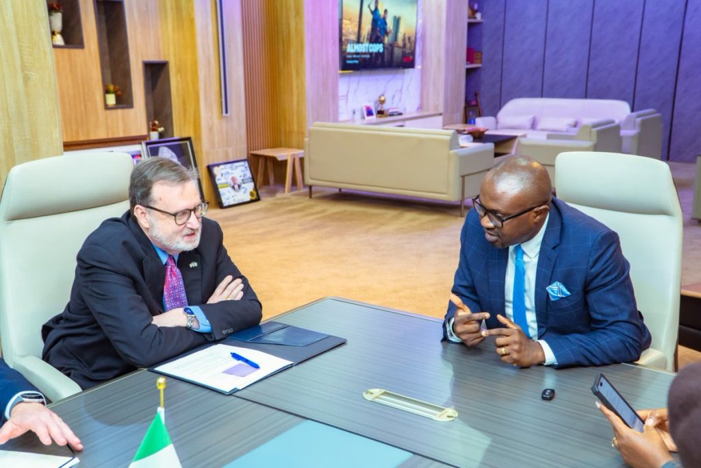 FG vows to curb visa overstays as Tunji-Ojo discusses new US policy with ambassador Minister of Interior, Olubunmi Tunji-Ojo discussing with the United States Ambassador to Nigeria, Richard Mills