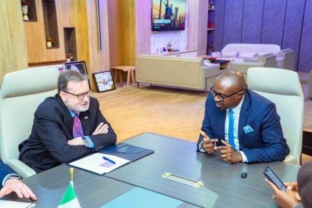 FG vows to curb visa overstays as Tunji-Ojo discusses new US policy with ambassador Minister of Interior, Olubunmi Tunji-Ojo discussing with the United States Ambassador to Nigeria, Richard Mills