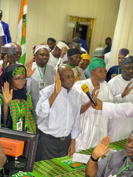 ADC swears in Aregbesola, Mark as interim leaders ADC swears in Aregbesola, David Mark