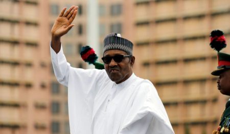 ADC logo and press statement announcing mourning period for former President Buhari.