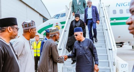 Shettima, Gbajabiamila arrive London to receive Buhari's remains