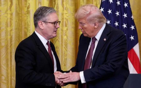 Trump slams Starmer for destroying North Sea energy treasure chest UK Prime Minister Starmer and US President Donald Trump
