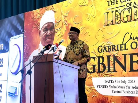 Obi: GCFR, GCON should go to entrepreneurs, not political elites Peter Obi speaking in Abuja yesterday at the public presentation of a biography for business magnate Gabriel Igbinedion, titled “The Chronicles of a Legend.”