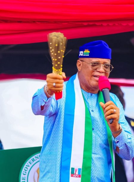 Gov Eno flags off APC membership revalidation, urges unity  Governor Umo Eno