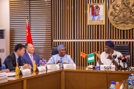 FG partners with Chinese firm to build 4,000km high-speed rail network George Akume during a meeting with De-Sadel Nigeria Limited and its financial partner, China Liancai Petroleum Investment Holdings Limited