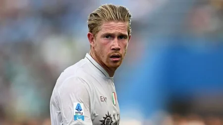 De Bruyne scores on debut as Napoli beat Sassuolo 2-0; McTominay nets opener, while Koné sees red late on in Serie A champions’ confident start.