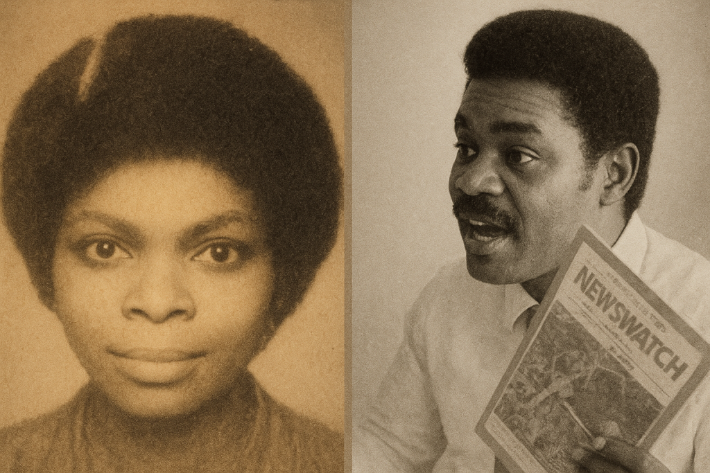 Glory Okon and Dele Giwa