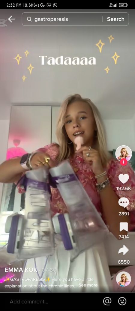 17-year-old Emma shares struggle with rare stomach paralysis, calls for awareness A 17-year-old girl identified as Emma has drawn global attention after revealing her lifelong struggle with gastroparesis, a rare and often