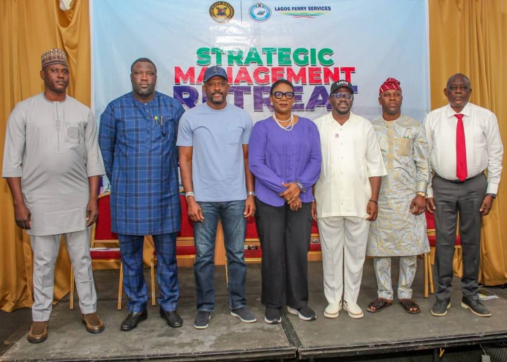 Lagos govt reaffirms commitment to sustainable water transport LAGFERRY's Managing Director, Abdoulbaq Balogun and others in Lagos State