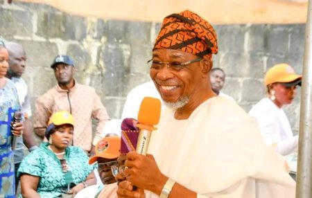 ADC welcomes top defectors from PDP, LP in Lagos ADC Rauf Aregbesola receiving the defectors