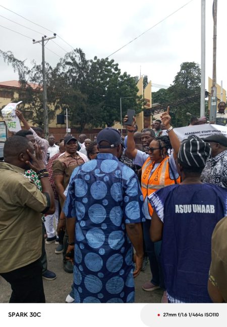 Don’t bait us with loan, ASUU tells FG UNILAG ASUU members protesting