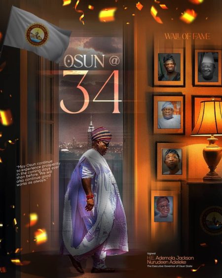 Osun celebrates 34 years, renews drive for progress Past and Present Governors of Osun State (Photo X)