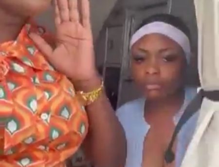 Passenger who assaulted Ibom Air crew banned, remanded in Kirikiri Screenshot from one of the videos showing the moment Comfort Emmanson was assaulting Ibom Air crew member. Source: X