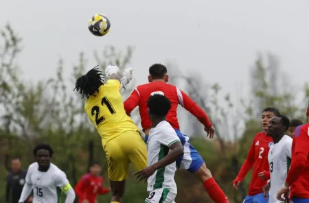 Flying Eagles drew 1-1 with U-20 World Cup hosts Chile in a friendly. Akinyele scored for Nigeria before Chile equalised. Next up: Australia on Tuesday.