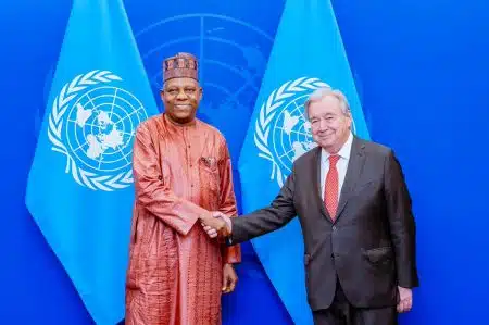 Shettima discusses security council seat, AI advancement with UN Secretary-General Guterres Kashim Shettima and António Guterres