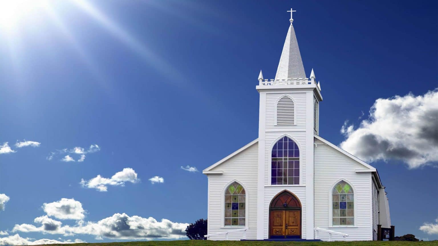 A church