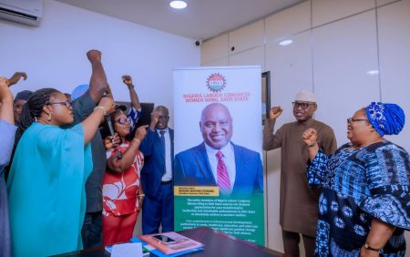Biodun Oyebanji and NLC leaders