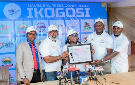 Ekiti govt unveils ₦6m prize pool for Ikogosi marathon Ekiti State Government and Ikogosi Marathon Initiative representatives