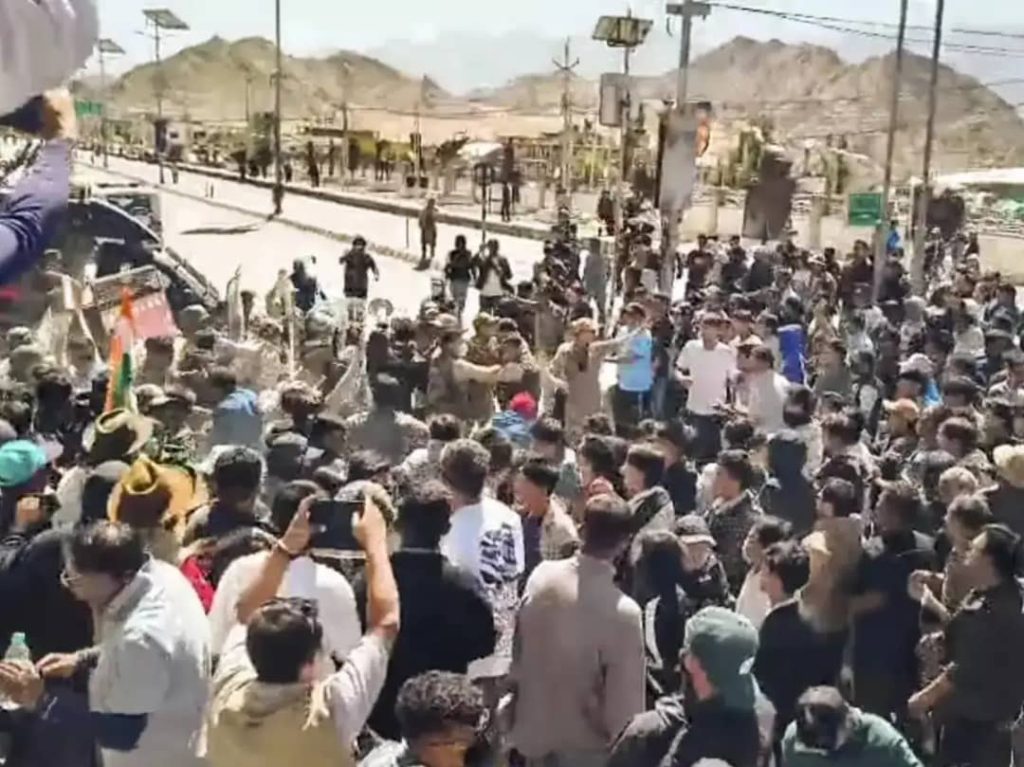 Four killed, dozens injured as Ladakh statehood protests turn violent Four killed, dozens injured as Ladakh statehood protests turn violent