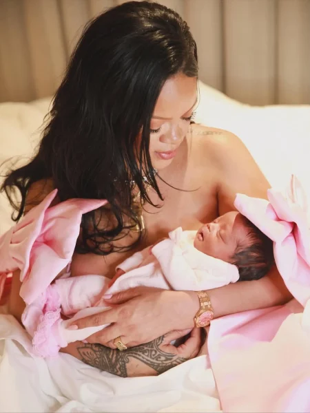 Rihanna and her new born baby