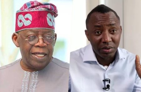 Bola Tinubu and Omoyele Sowore