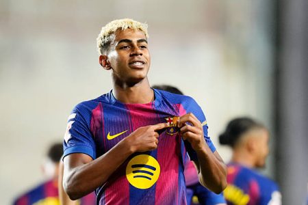 Barcelona star Yamal to miss Newcastle clash Barcelona winger Lamine Yamal will miss the Champions League clash at Newcastle with a groin injury, as Flick manages his workload after Spain duty.