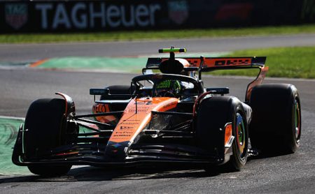 Norris sets pace ahead of Leclerc in Monza practice