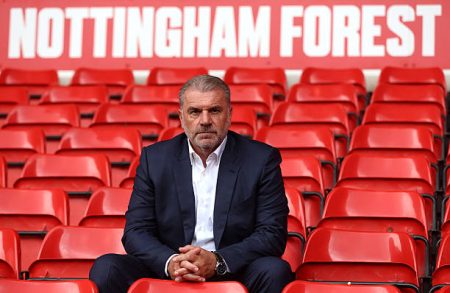 Ange Postecoglou says he has “nothing to prove” as he begins life as Nottingham Forest boss, aiming to bring trophies after Spurs’ Europa League win.