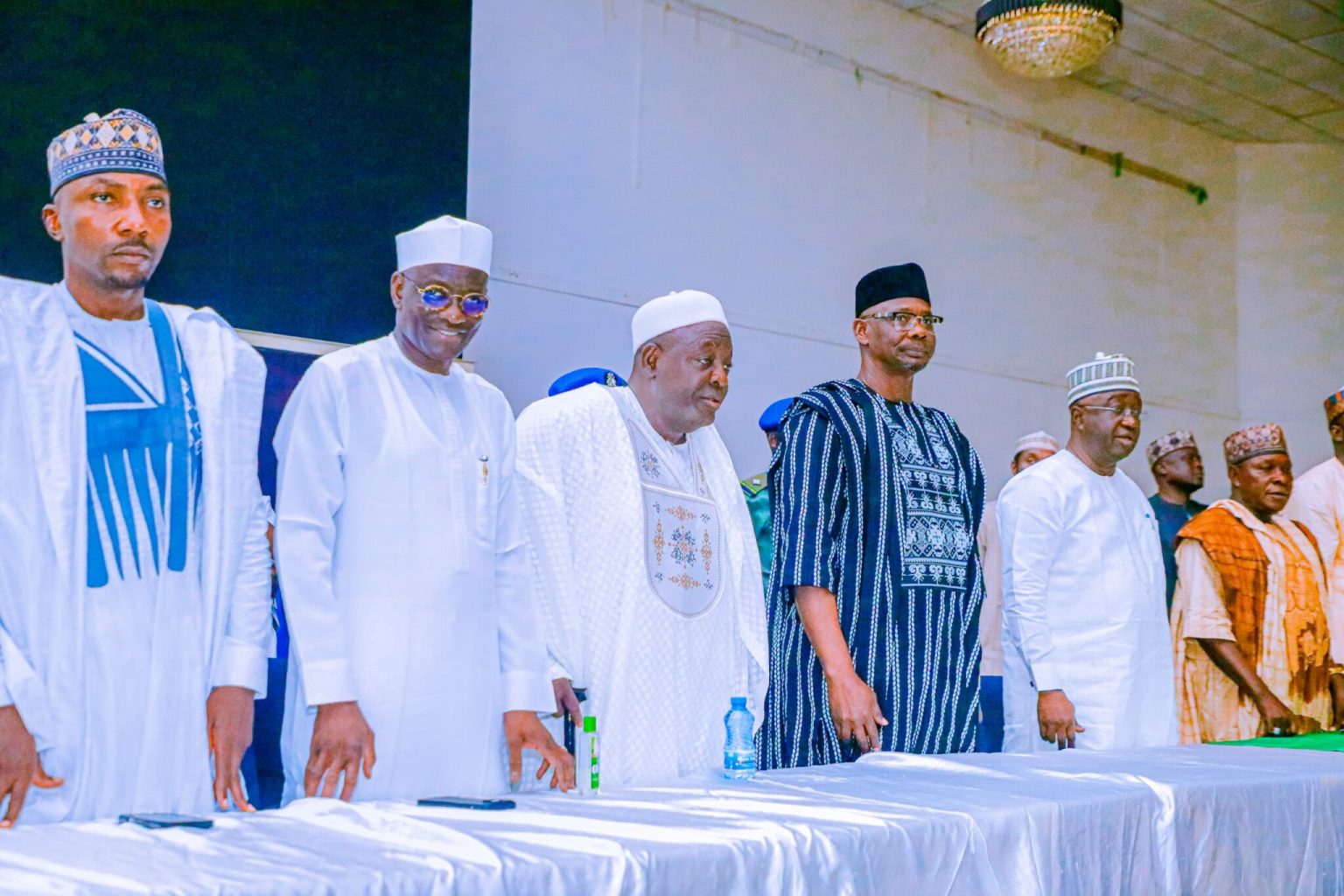 Mass defections to APC attributed to Tinubu’s reforms, says Nasarawa gov Governor Abdullahi Sule welcomes Senator Ahmed Wadada back to the APC during a ceremony in Lafia.