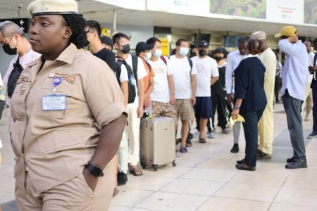 EFCC, NIS, NCoS deport 192 foreigners convicted of cyber-terrorism in Lagos The deported foreigners