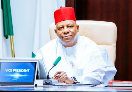 Shettima assures journalists of Tinubu’s support, pledges to review press protection, libel laws Vice President Kashim Shettima