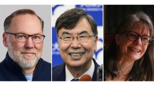 2025 Nobel Prize winners: Who they are and what they achieved This photo combination shows, from left, Fred Ramsdell in a photo provided by Sonoma Biotherapeutics, Osaka University professor Dr. Shimon Sakaguchi, in Suita, near Osaka, western Japan, Oct. 6, 2025 and Mary E. Brunkow in Seattle, Oct. 6, 2025. (Sonoma Biotherapeutics/Shohei Miyano/Kyodo News, Lindsey Wasson via AP)