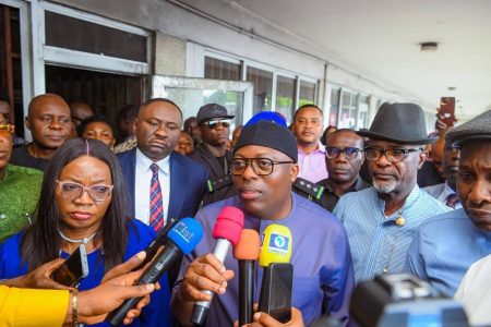 Fubara pledges immediate rehabilitation following secretariat fire Siminalayi Fubara during his visit to the secretariat complex