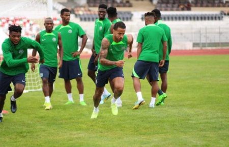 Super Eagles in camp ahead of Lesotho clash
