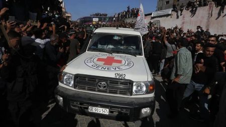 Palestinian children moved from Gaza