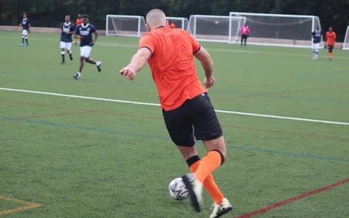 Labour council hosts football match for asylum seekers Asylum playing football