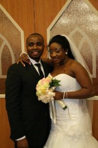 Ini Edo and ex husband, Philip.
