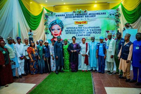 Kwara unveils vaccination drive for 1.8 million children The Kwara State Government has launched a 10-day integrated vaccination campaign to protect 1.8 million children against Measles, Rubella, and