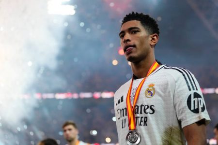 Bellingham crowned England player of the year Jude Bellingham wins England Men’s Player of the Year after 5 goal involvements in 8 games, beating Rice and Kane, as he returns from injury.