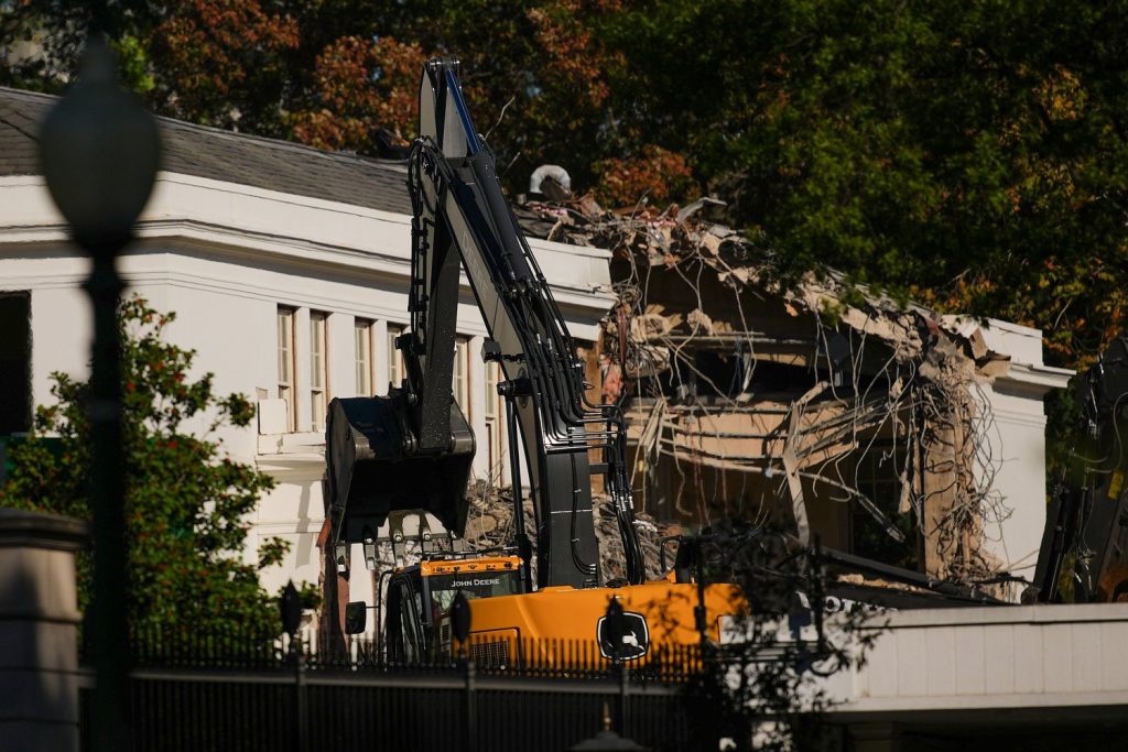 White House East Wing demolished for Trump’s $300m ballroom project White House East Wing