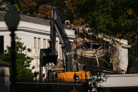 White House East Wing demolished for Trump’s $300m ballroom project White House East Wing