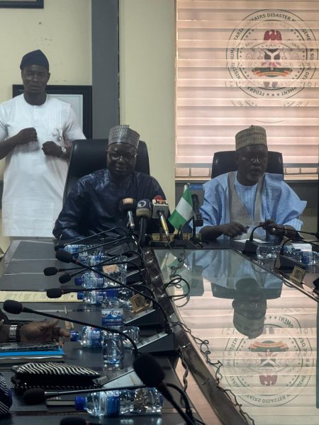 Minister Bernard Doro with Dr. Yakubu Adam Kofarmata