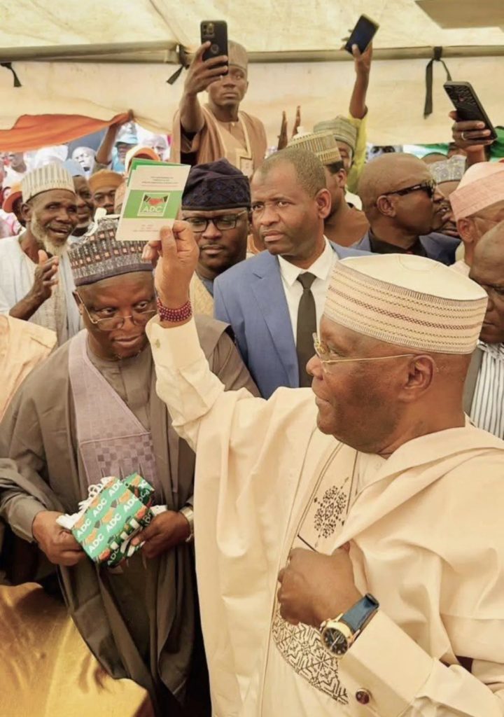 2027: Atiku officialy joins ADC in Adamawa, registers as party member